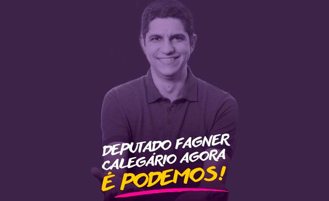 Calegário se filia ao Podemos e partido amplia bancada na Assembleia