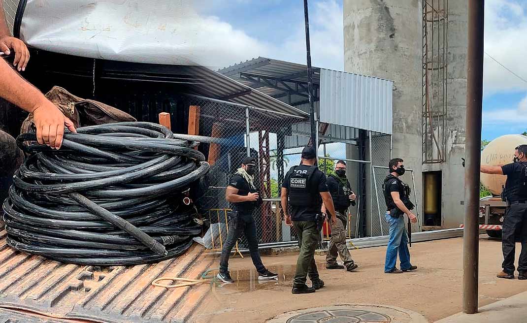 Bandidos furtam cabos de alta tensão da usina de oxigênio do Into