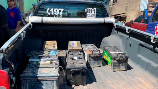 Polícia identifica autores de furto e recupera baterias do sistema de geração de energia de hospital