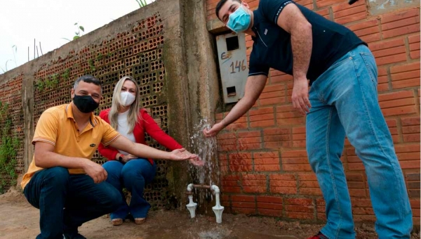 Depasa atende pedido da Aleac e moradores de parte da Habitasa recebem água após 18 anos de espera