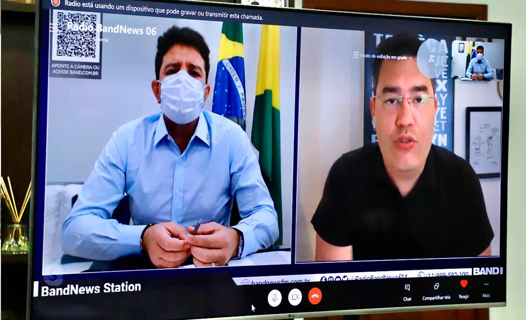 Em entrevista à Band News, Gladson ressalta a delicada situação psicológica das pessoas diante da pandemia