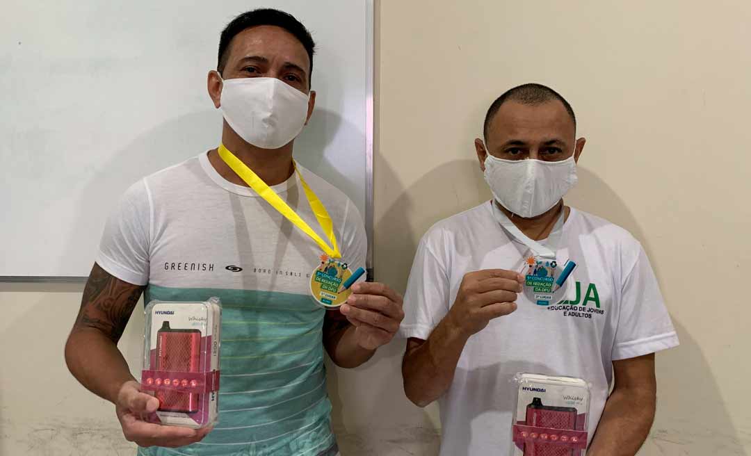 Presos de Senador Guiomard conquistam três primeiros lugares em concurso de redação da DPU