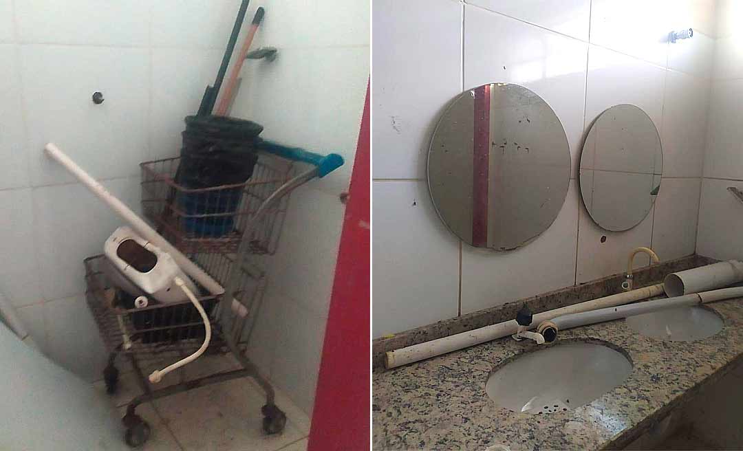 Hildegard Pascoal denuncia péssimas condições do Mercado Aziz Abucater, no Centro de Rio Branco