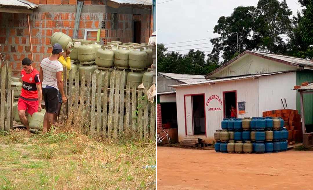 Morador denuncia armazenamento de gás de cozinha e gasolina de forma irregular em Jordão