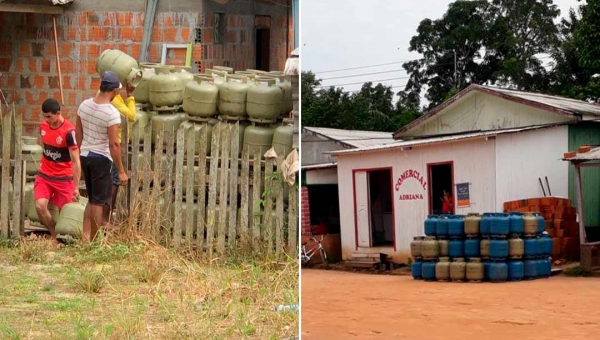 Morador denuncia armazenamento de gás de cozinha e gasolina de forma irregular em Jordão