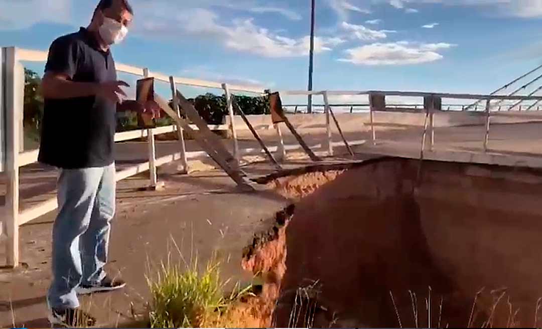 Roberto Duarte cobra manutenção na ponte sobre o Rio Taraucá