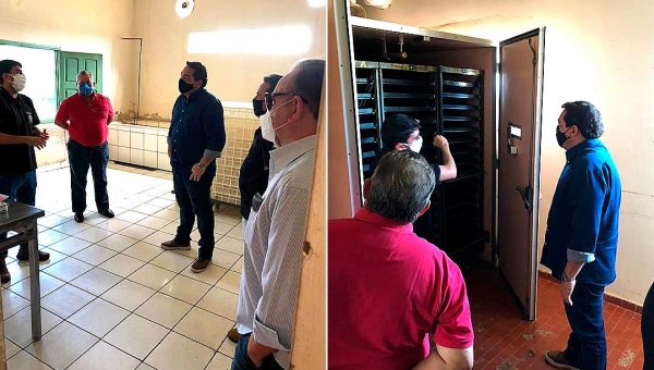 Nenê Junqueira visita Central de Incubação do Estado e assegura reabertura do espaço