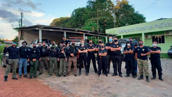 Policia Civil do Acre deflagra operação "Start" e prende dois por organização criminosa em Manoel Urbano