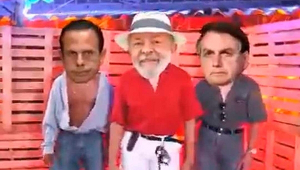 Paródia com presidenciáveis viraliza na internet e mostra Lula, Doria e Bolsonaro no páreo