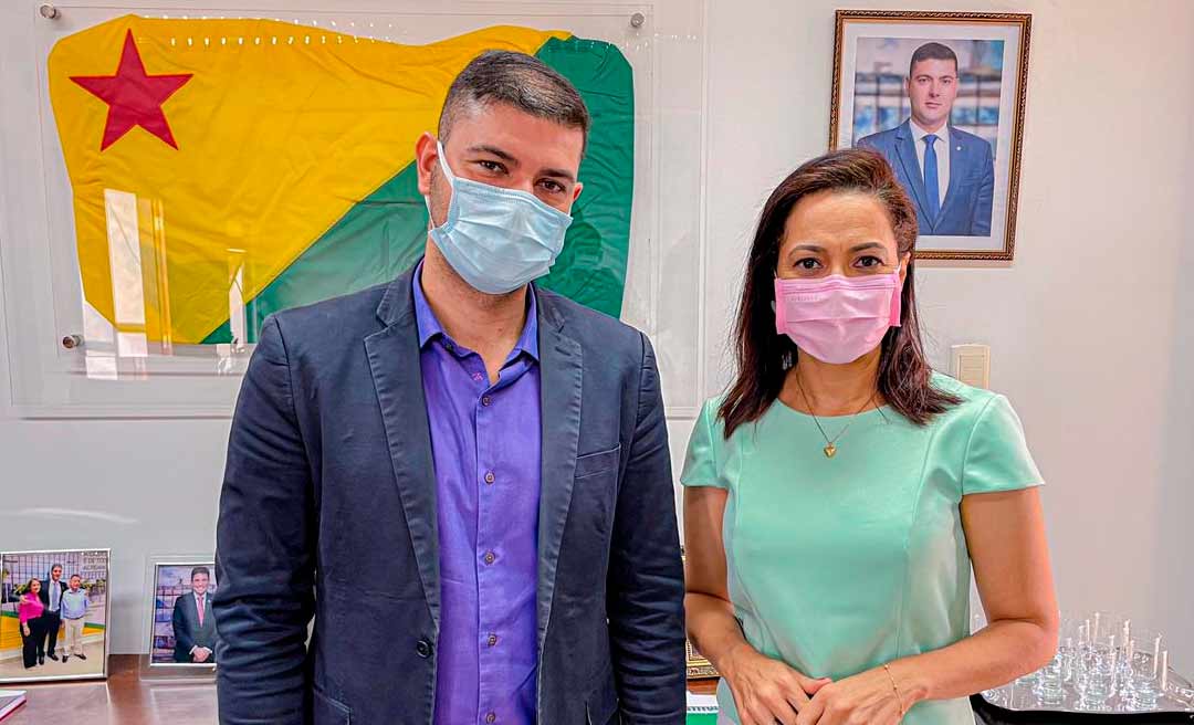 Nicolau Junior e Senadora Mailza Gomes discutem projetos para beneficiar população do Acre