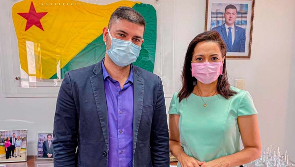 Nicolau Junior e Senadora Mailza Gomes discutem projetos para beneficiar população do Acre