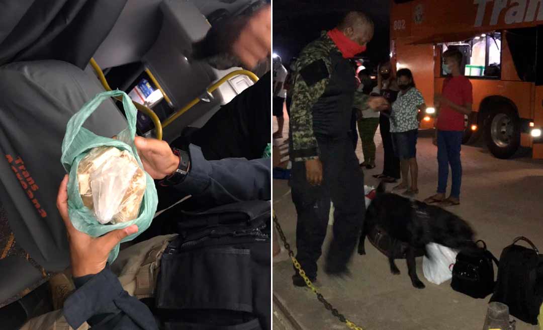 Ação integrada entre Policia Civil e Polícia Rodoviária Federal apreende drogas em ônibus que saiu de Cruzeiro do Sul