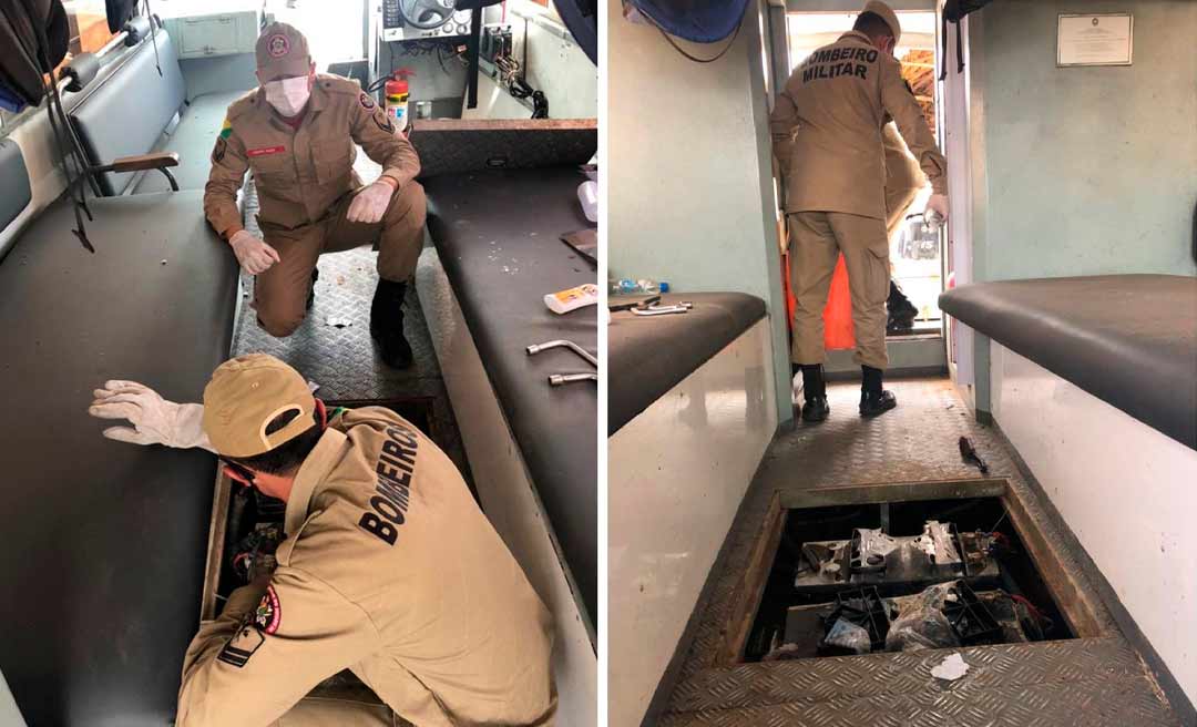 Embarcação da Marinha sofre pane elétrica, pega fogo e 3 militares ficam feridos em Feijó