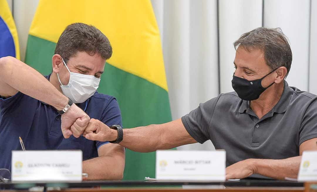 Durante encontro com Gladson, Marcio Bittar garante liberação de recursos do orçamento da União para o Acre