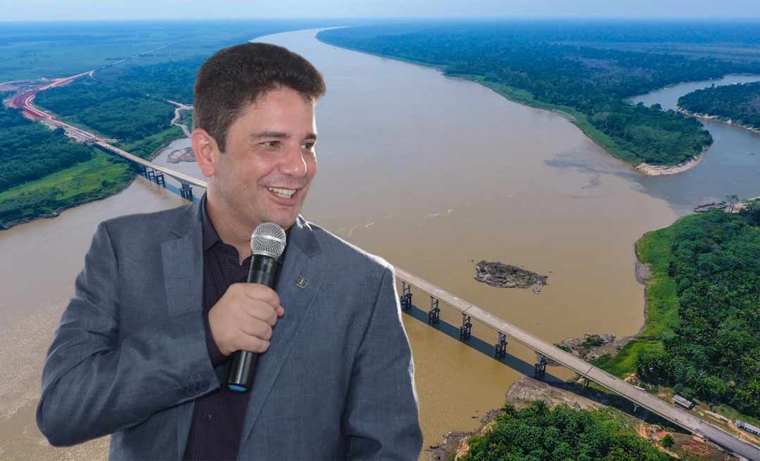 “É a abertura, é a união do Pacífico com o Atlântico”, diz otimista Gladson sobre a ponte do Madeira