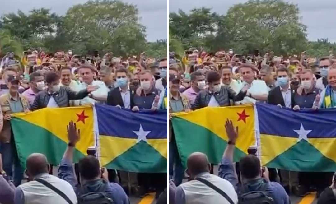 Bolsonaro repreende Gladson durante inauguração da ponte do Madeira e vídeo viraliza na internet