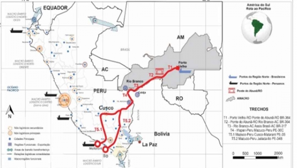 Pesquisadores dizem que acesso aos portos do Peru pelo Acre vai beneficiar produtores de grãos