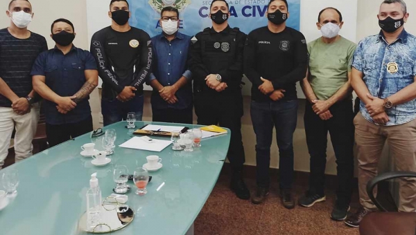 Sindapen e Asspen se reúnem com Moisés Diniz e Flávio Pereira e discutem pautas dos policiais penais