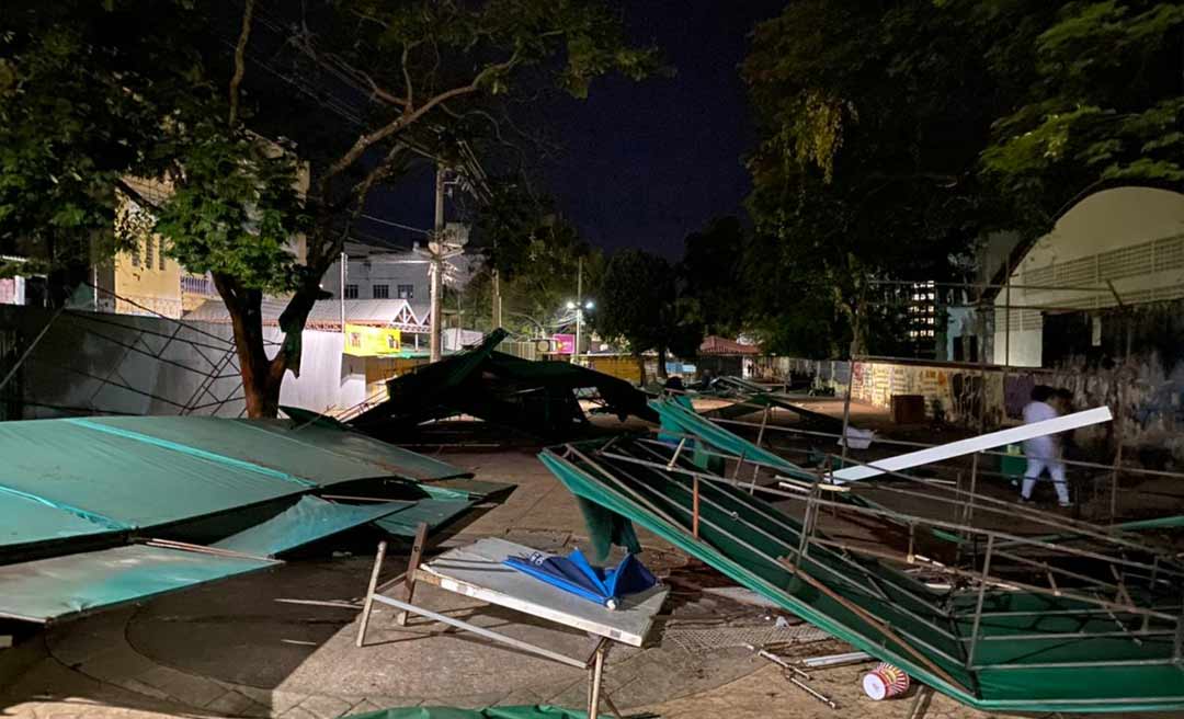 Prefeitura derruba lojas do Calçadão, revolta lojistas e diz que "retirada das barracas faz parte do processo de reorganização" do local