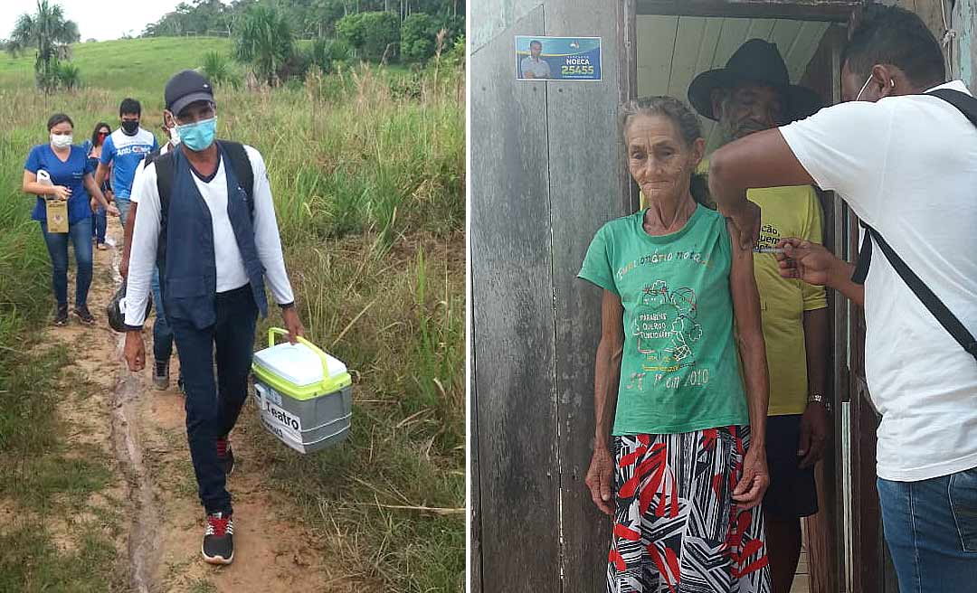 Prefeitura de Cruzeiro do Sul realiza vacinação contra COVID-19 na zona rural