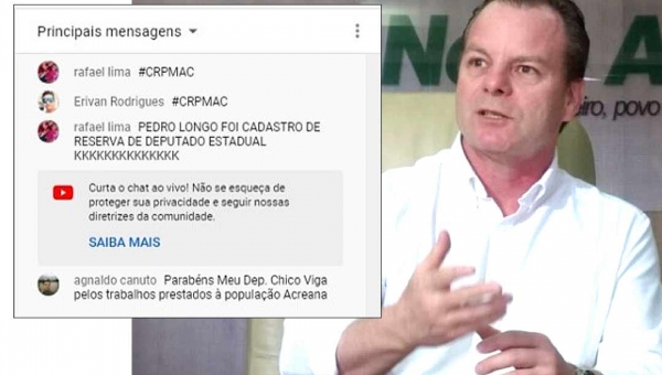 Internauta diz que líder do governo ingressou na Aleac pelo “cadastro de reserva”