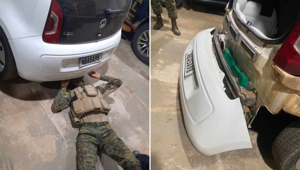 Equipe do Gefron apreende mais 6kg de entorpecente durante operação na BR-317