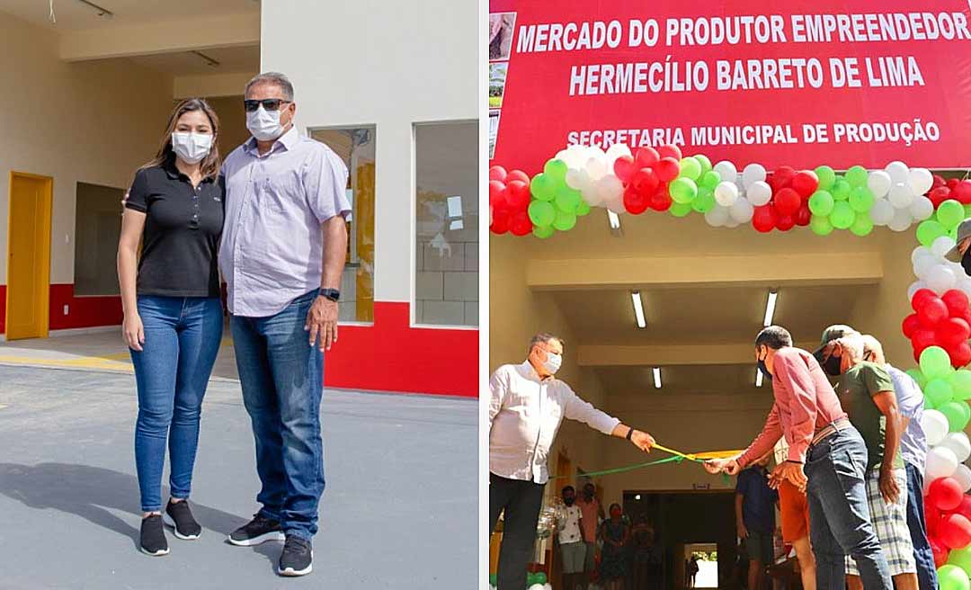 Mancio Lima inaugura Mercado Municipal de R$ 1 Milhão com emenda de Jéssica Sales