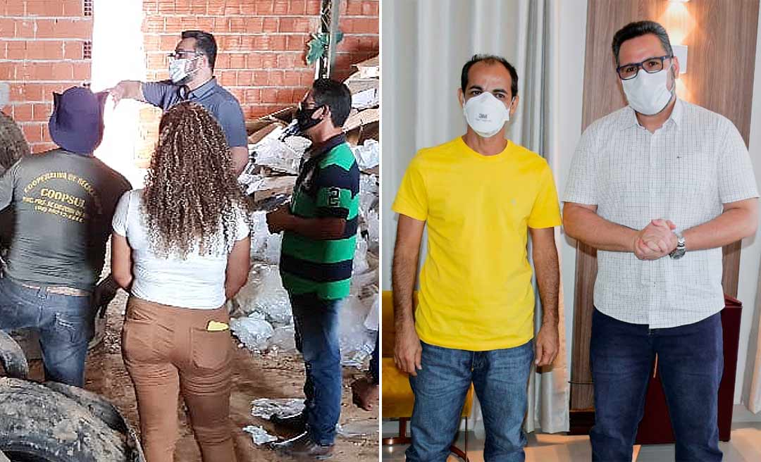 Alan Rick visita Cooperativa de Catadores em Cruzeiro do Sul e reforça apoio a Prefeitura