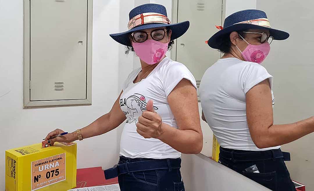 Com 100% das urnas apuradas, Rosana Nascimento é reeleita presidente do Sinteac