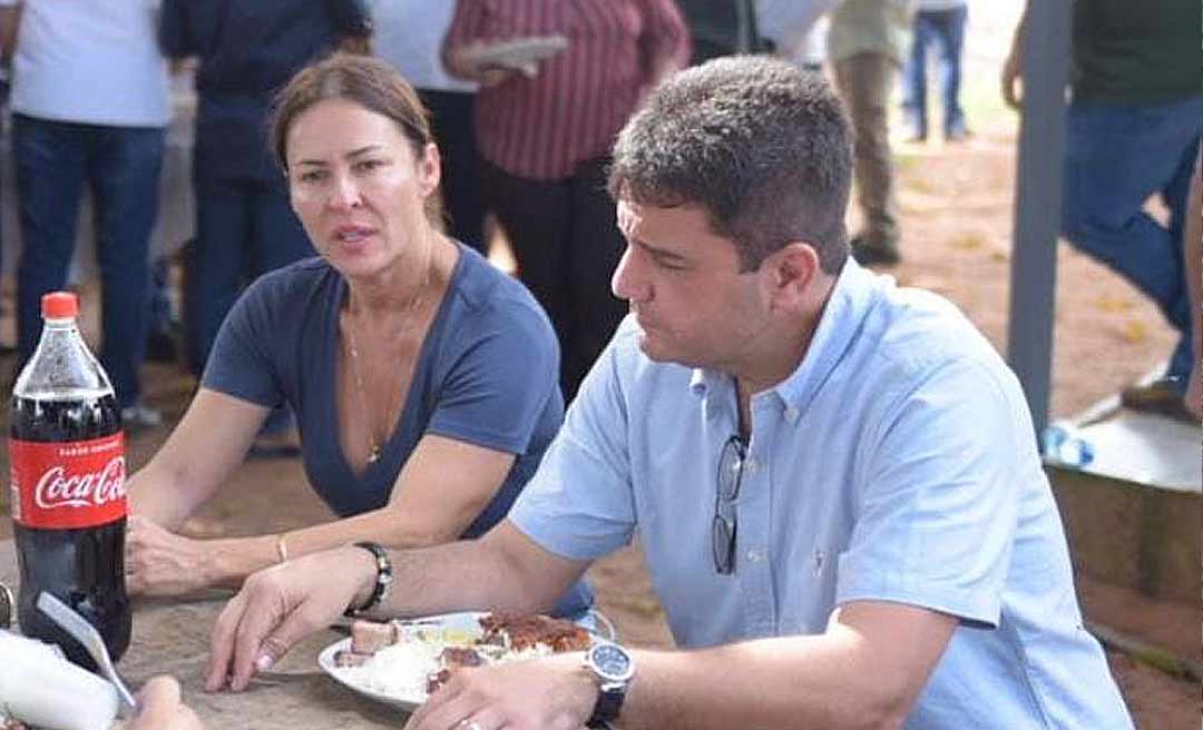 Em pré-campanha ao Senado, Márcia Bittar participa de churrasco com Gladson, a quem ainda não convenceu