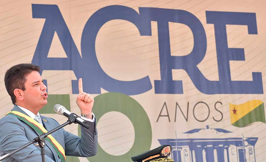 No aniversário de 59 anos do Acre, Gladson diz que sabia que governar "não seria um mar de rosas"