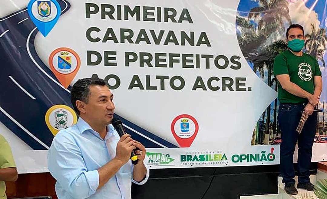 Jesus Sérgio participa da Caravana dos Prefeitos para o Alto Acre e ouve demandas das gestões municipais