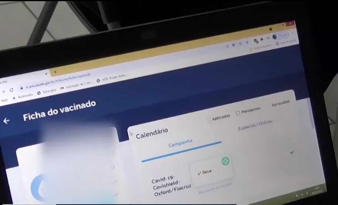 Em Cruzeiro do Sul, 23 pessoas tentam tomar terceira dose de vacina anticovid