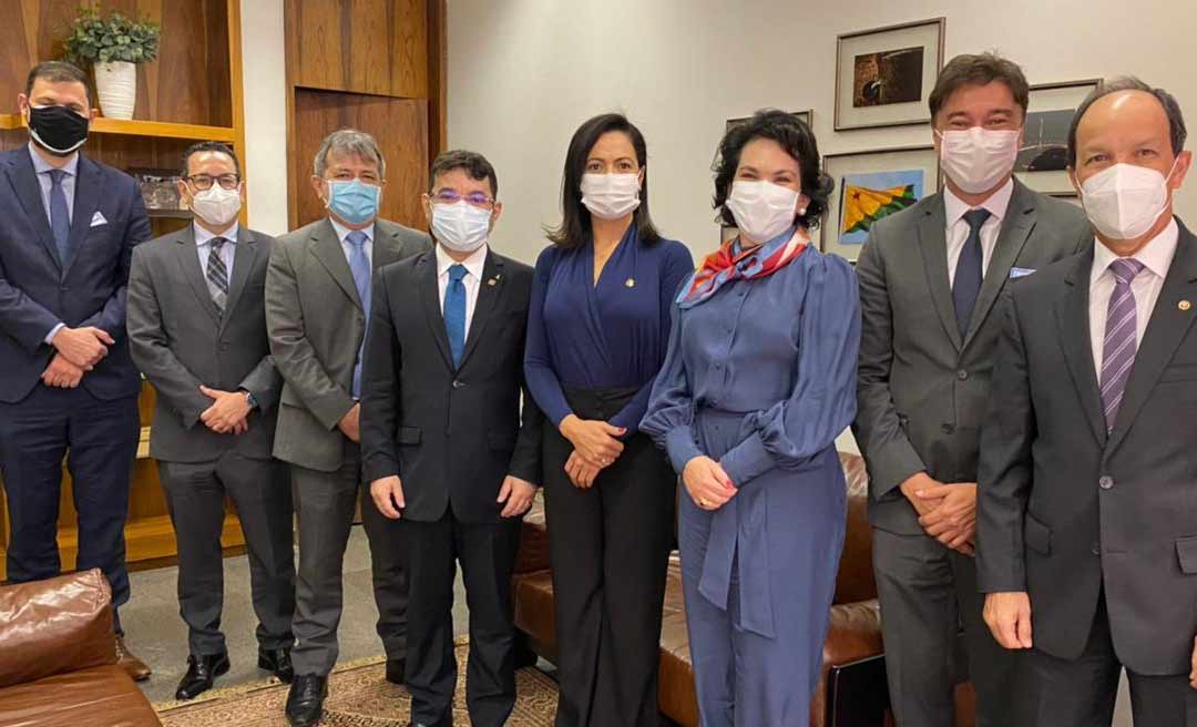 Em Brasília, PGJ se reúne com senadora Mailza Gomes e ministra Damares Alves