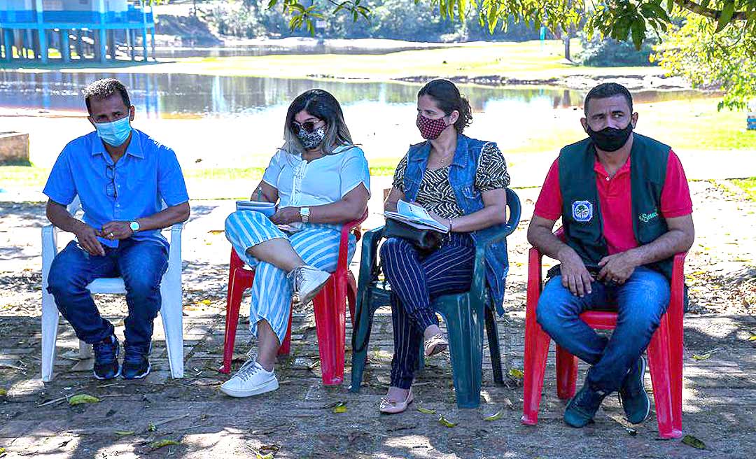 Prefeitura discute ações de conservação do Balneário Igarapé Preto com donos de quiosques