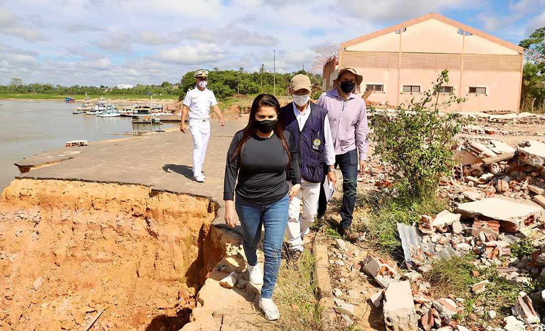 Antonia Sales reúne cúpula do Deracre, Dnit, Antaq, Marinha e discute construção de porto moderno em Cruzeiro do Sul