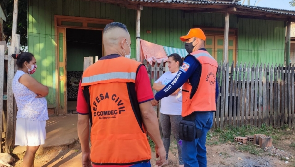 Defesa Civil Municipal de Rio Branco segue com ações e operações na zona urbana e rural