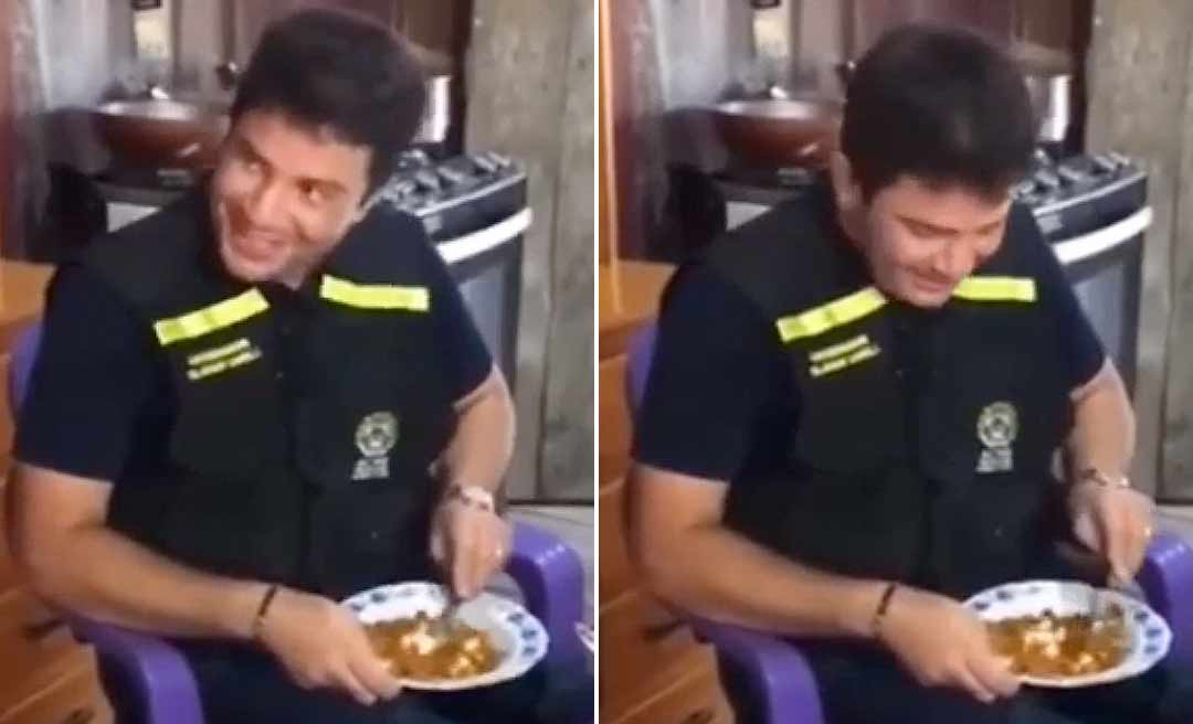Vídeo de Gladson pedindo "farinhazinha" para comer com carne moída e ovo em ramal de Sena viraliza nas redes