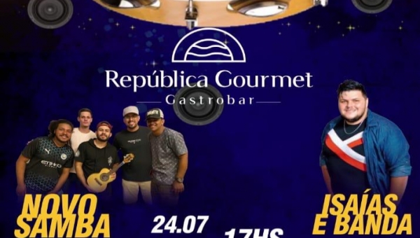 República Gourmet Gastrobar realiza rodada de pagode neste sábado a partir das 17 horas