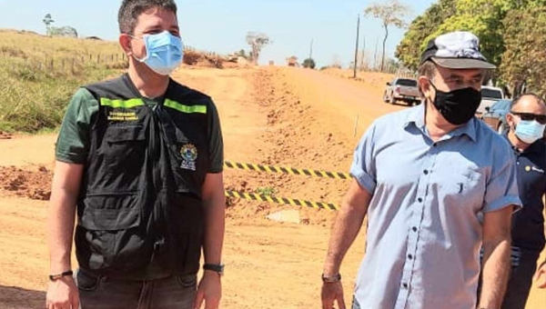 Deputado José Bestene visita obras com o governador Gladson Cameli em Plácido de Castro