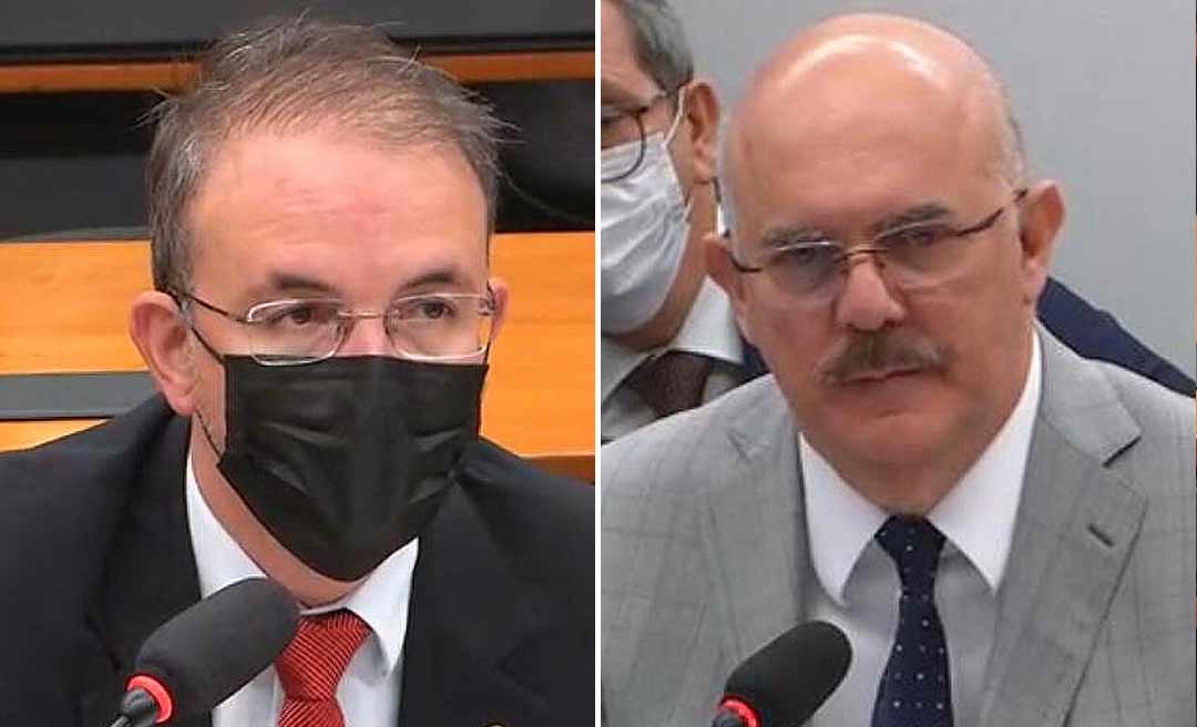 Em audiência com o ministro da Educação, Leo de Brito voltou a cobrar a recomposição do orçamento das universidades e institutos federais