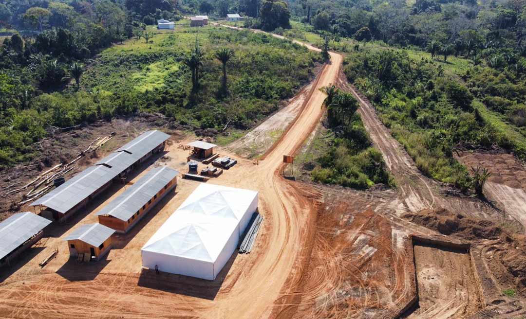 Fundações e pilares da ponte do anel viário de Brasileia e Epitaciolândia devem ficar prontos até o fim do ano