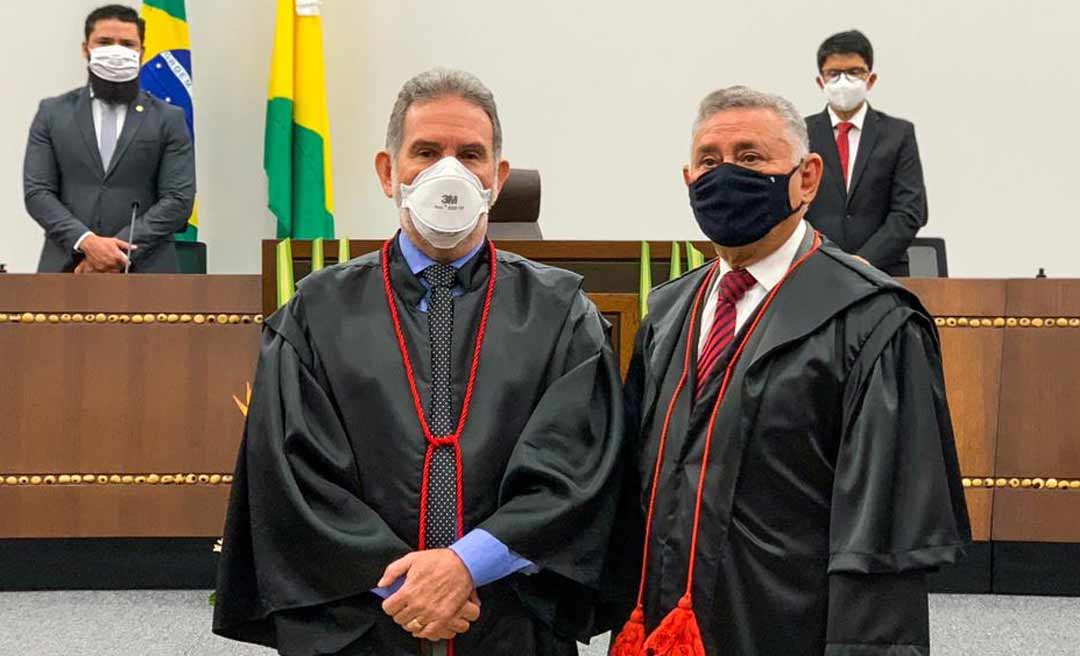 Francisco Djalma é empossado por Camolez na presidência do TRE do Acre