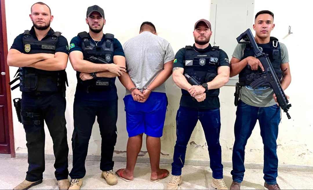 Polícia Civil intercepta taxi com droga e prende traficante em Feijó