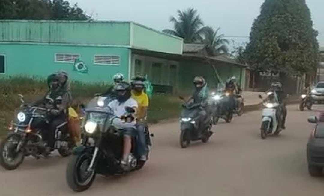 Motociata em Feijó pró-Bolsonaro foi um fiasco