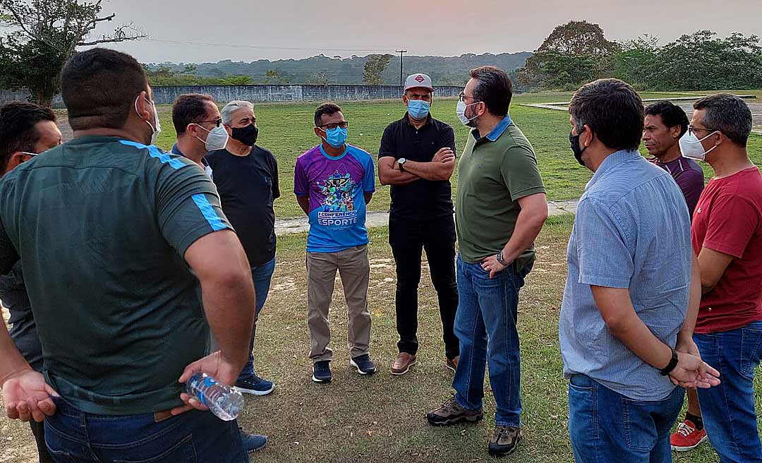 Deputado Alan Rick visita a Vila Olímpica de CZS onde funcionará o núcleo do projeto Passaporte Para a Vitória