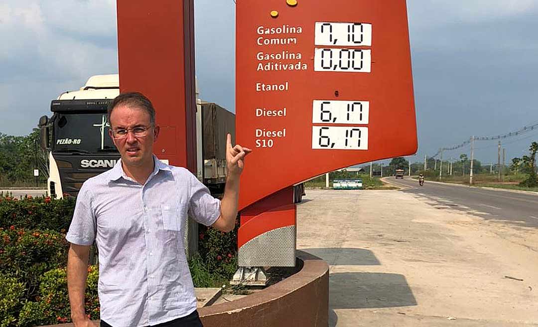 No Juruá, Leo de Brito questiona alta de preços dos combustíveis