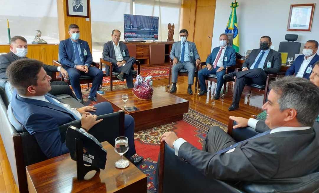 Nicolau discute, ao lado de Gladson, investimentos para o Acre durante audiência com o ministro da Casa Civil, Ciro Nogueira