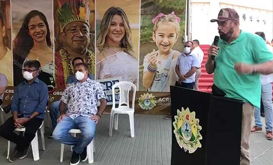 Em discurso, N. Lima chama Bocalom de "prefeito Tião Viana"