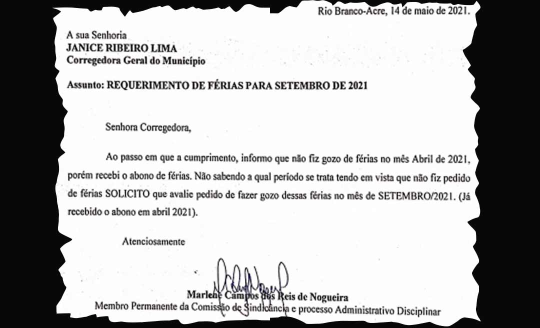 Corregedor-geral da Prefeitura confirma versão dada por servidora ao NH sobre pedido de férias